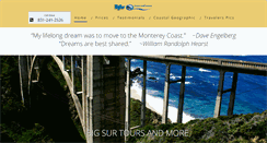 Desktop Screenshot of bigsurtoursandmore.com